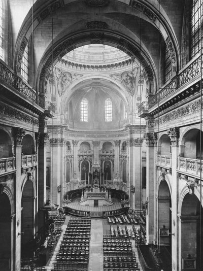 Interior View of the Nave of the Church of Saint-Paul-Saint-Louis, Seen from the Organ, 1627-41 by Etienne and Derand, F. Martellange